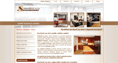 Desktop Screenshot of kuchyne-petricek.cz